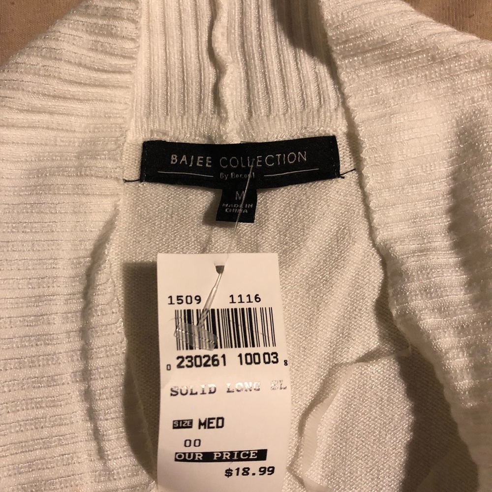 Never worn white cardigan